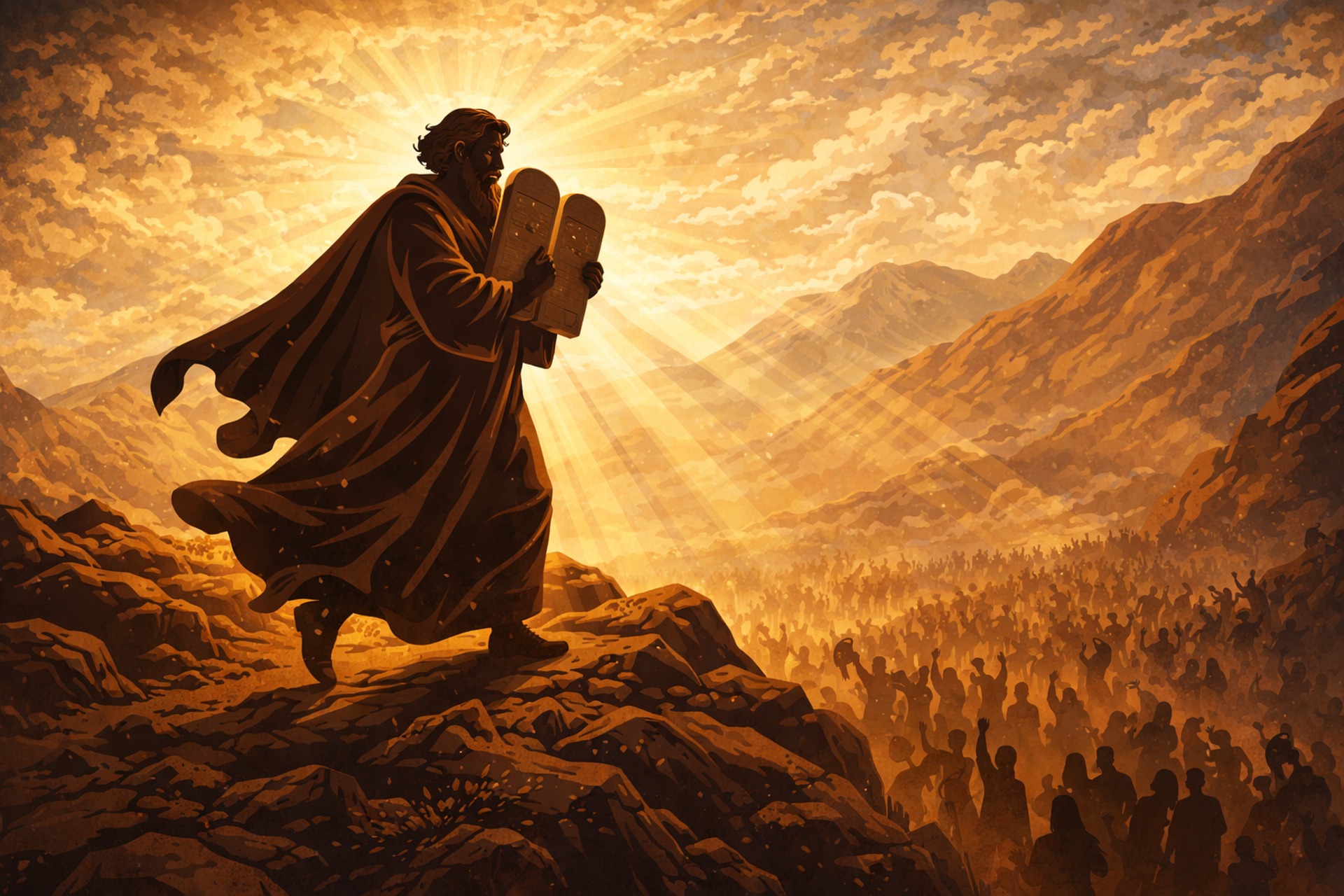 Moses and Ten Commandments