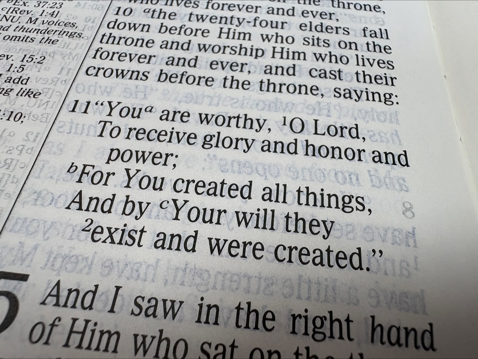 Revelation 4:11